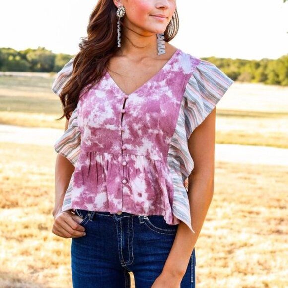 Southern Grace Tops - Grace & Emma - All Tied Up Top - XL